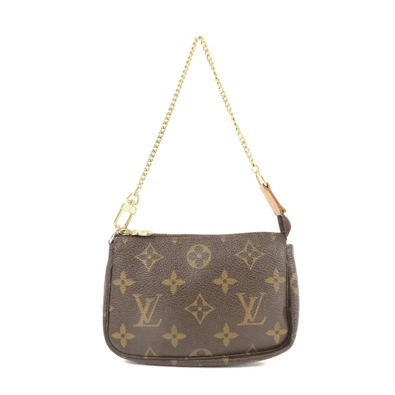 Louis Vuitton Neverfull bags with large capacity for everyday essentialsLouis Vuitton Monogram Mini Pochette Accessoires Brown M58009