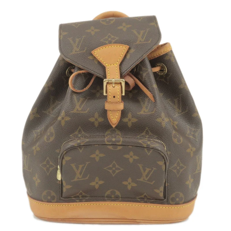 Louis Vuitton backpacks with a multi - pocket organization for functionalityLouis Vuitton Monogram Mini Montsouris Back Pack Bag M51137