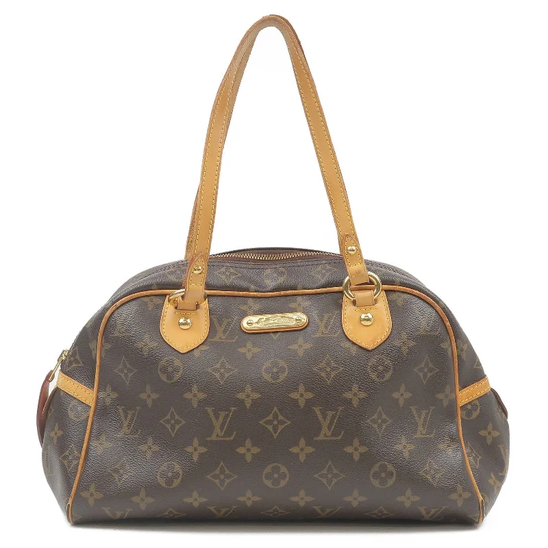 Louis Vuitton bags with a front - flap pocket for quick - access itemsLouis Vuitton Monogram Montorgueil PM Hand Bag M95565