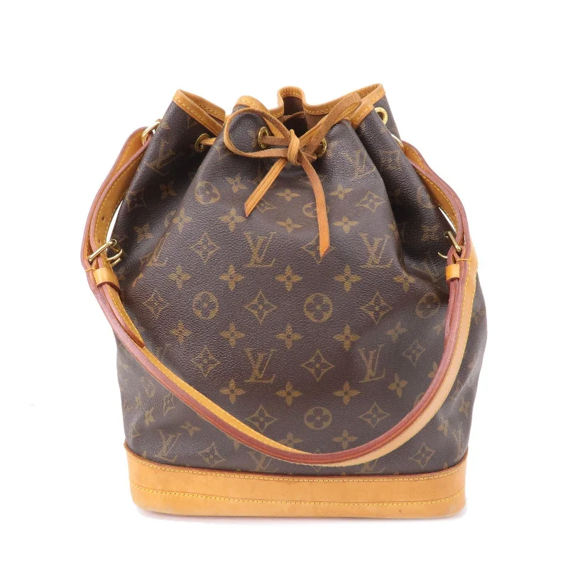 Louis Vuitton Neverfull bags with large capacity for everyday essentialsLouis Vuitton Monogram Noe Shoulder Bag Hand Bag Brown M42224