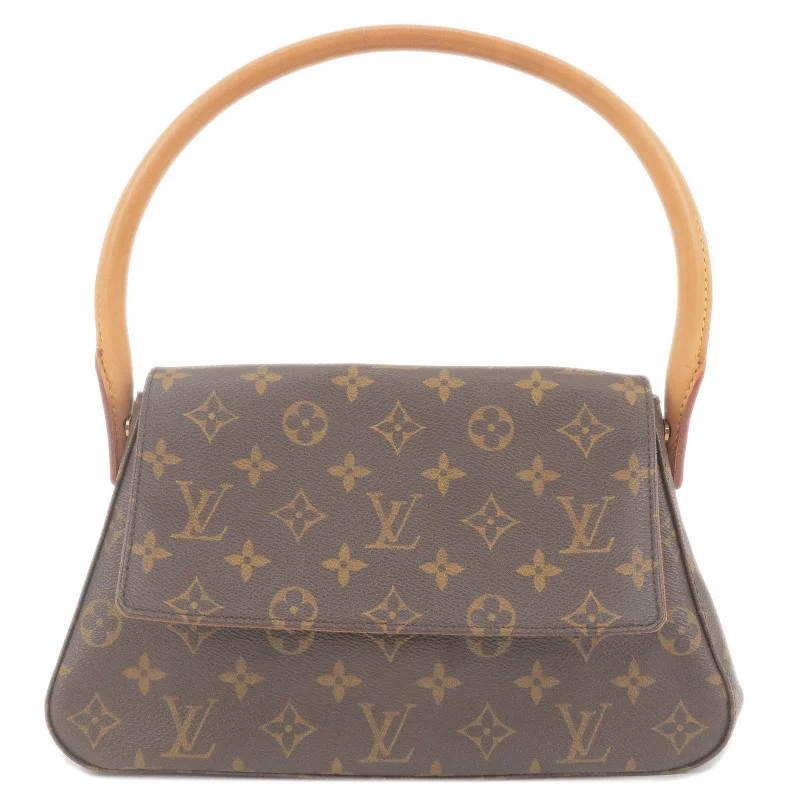 Ladies Louis Vuitton handbags with a detachable coin purse insideLouis Vuitton Monogram Mini Looping Shoulder Bag M51147