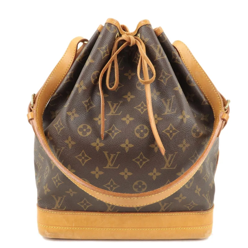 Louis Vuitton tote bags with a printed LV logo on the front for brand visibilityLouis Vuitton Monogram Noe Shoulder Bag Hand Bag M42224