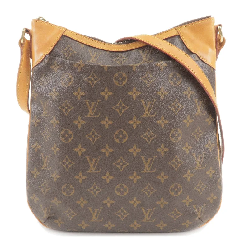 Louis Vuitton tote bags with a double - handle and shoulder - strap optionLouis Vuitton Monogram Odeon MM Shoulder Bag M56389