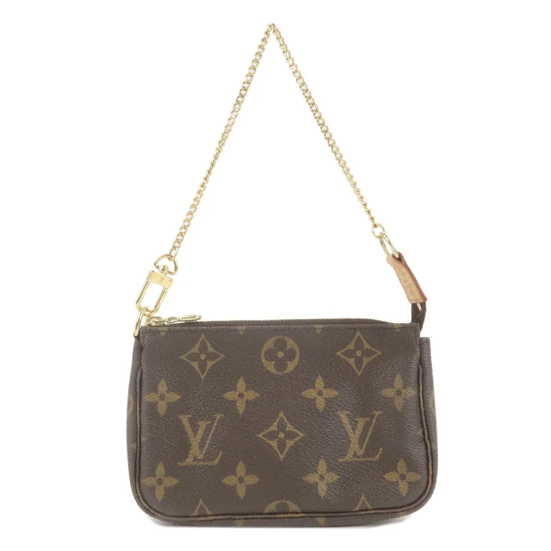 Louis Vuitton tote bags with a printed LV logo on the front for brand visibilityLouis Vuitton Monogram Mini Pochette Accessoires Pouch M58009