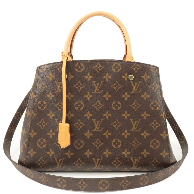 Louis Vuitton backpacks with a multi - pocket organization for functionalityLouis Vuitton Monogram Montaigne MM 2Way Bag Hand Bag M41056