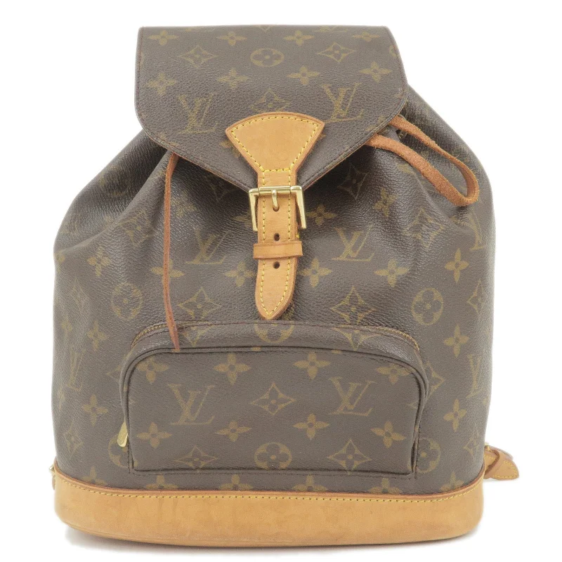 Louis Vuitton Twist bags with a snakeskin - effect panel for a bold lookLouis Vuitton Monogram Montsouris MM Back Pack Bag M51136