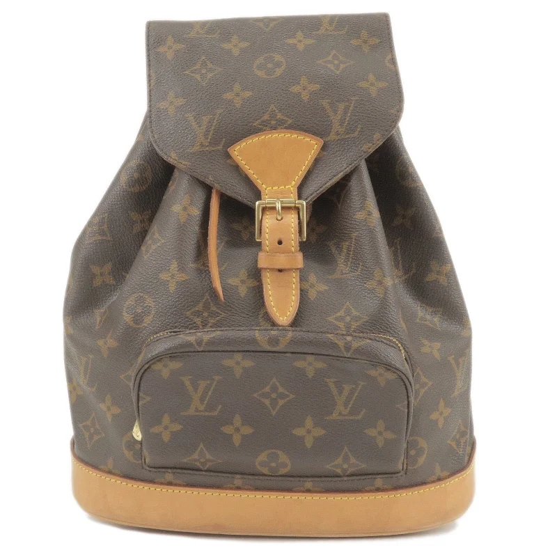 Louis Vuitton backpacks with a multi - pocket organization for functionalityLouis Vuitton Monogram Montsouris MM Back Pack Bag M51136