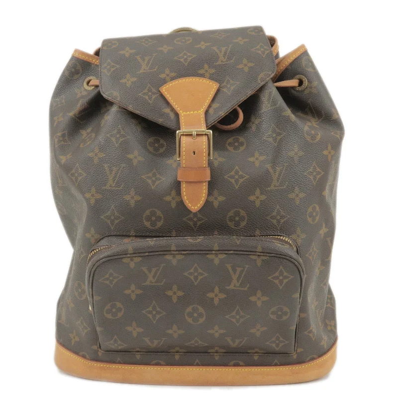 Louis Vuitton Twist bags with a contrast - colored interior for visual interestLouis Vuitton Monogram Montsouris GM Back Pack M51135