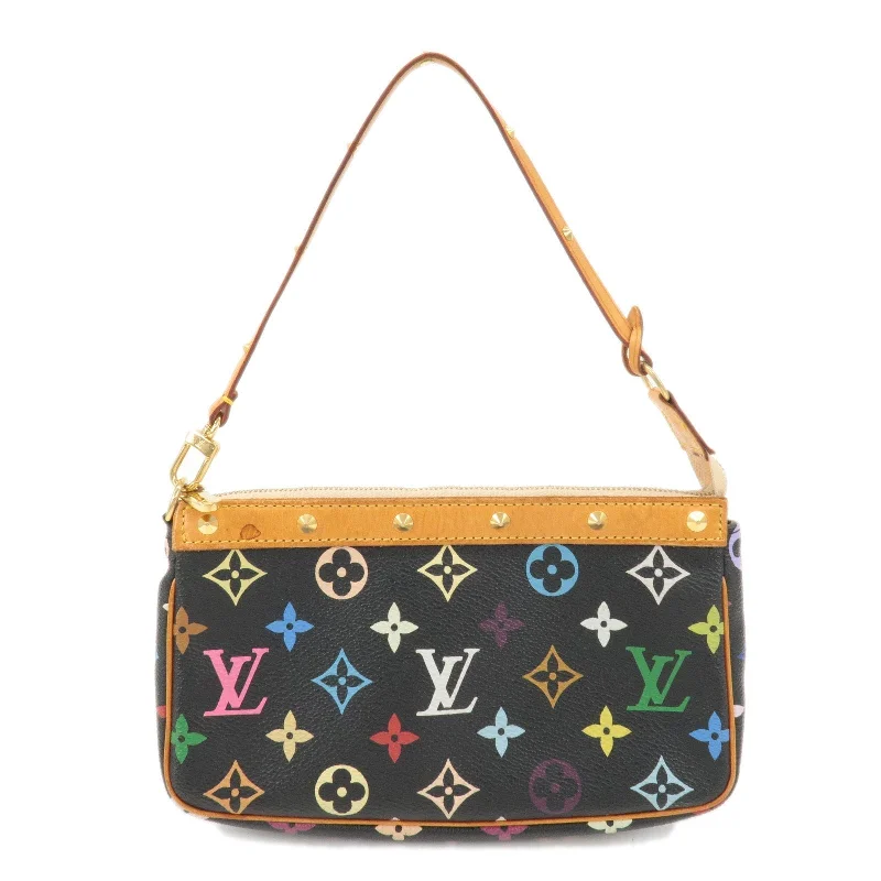 Ladies Louis Vuitton Capucines bags with gold - toned hardwareLouis Vuitton Monogram Multi Color Pochette Accessoires M92648