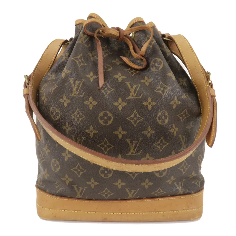 Louis Vuitton backpacks with a multi - pocket organization for functionalityLouis Vuitton Monogram Noe Shoulder Bag Hand Bag Brown M42224