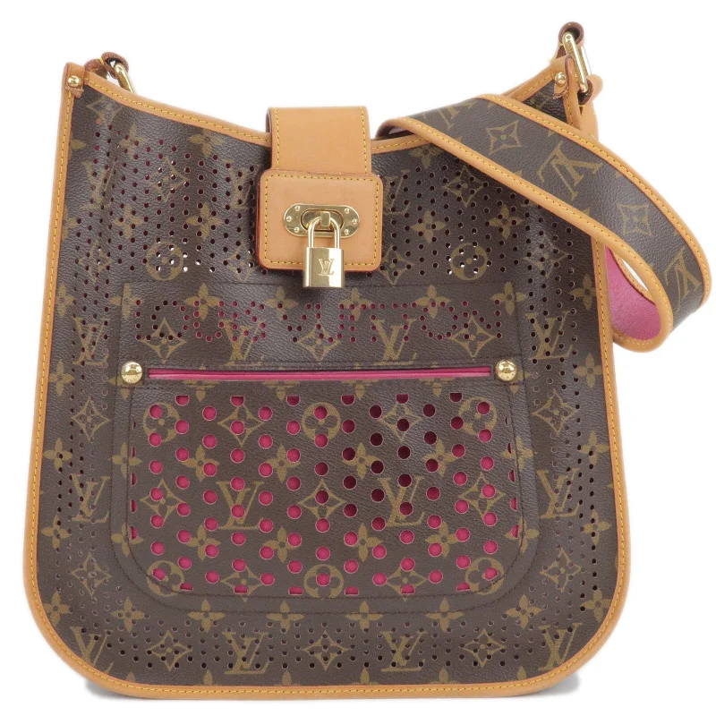 Louis Vuitton Alma bags with a monogram - embossed leather surfaceLouis Vuitton Monogram Perforated Musette Shoulder Bag M95172