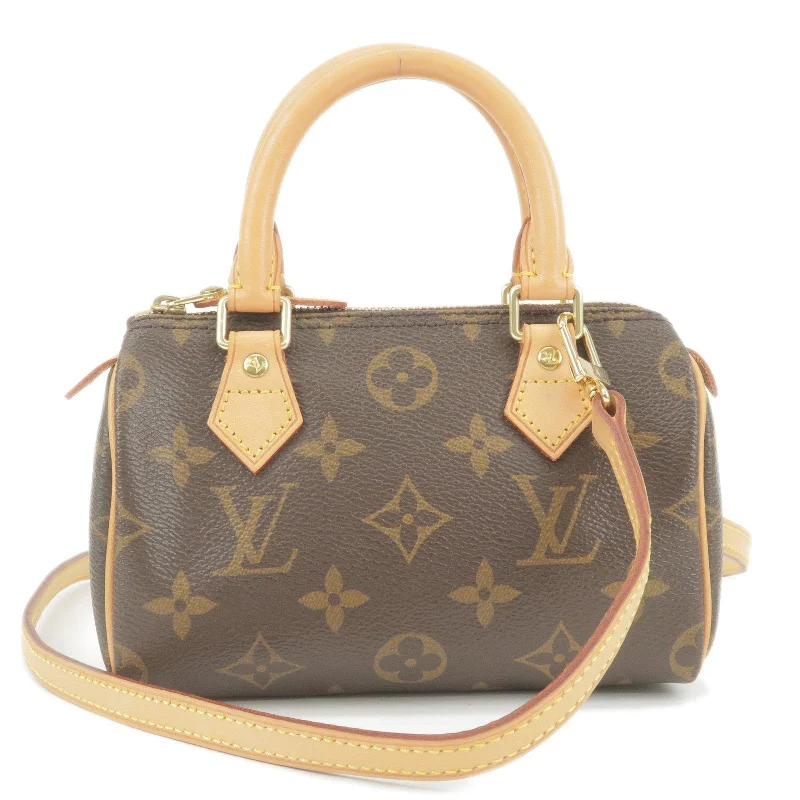 Louis Vuitton tote bags with a double - handle and shoulder - strap optionLouis Vuitton Monogram Mini Speedy & Strap M41534 J00145