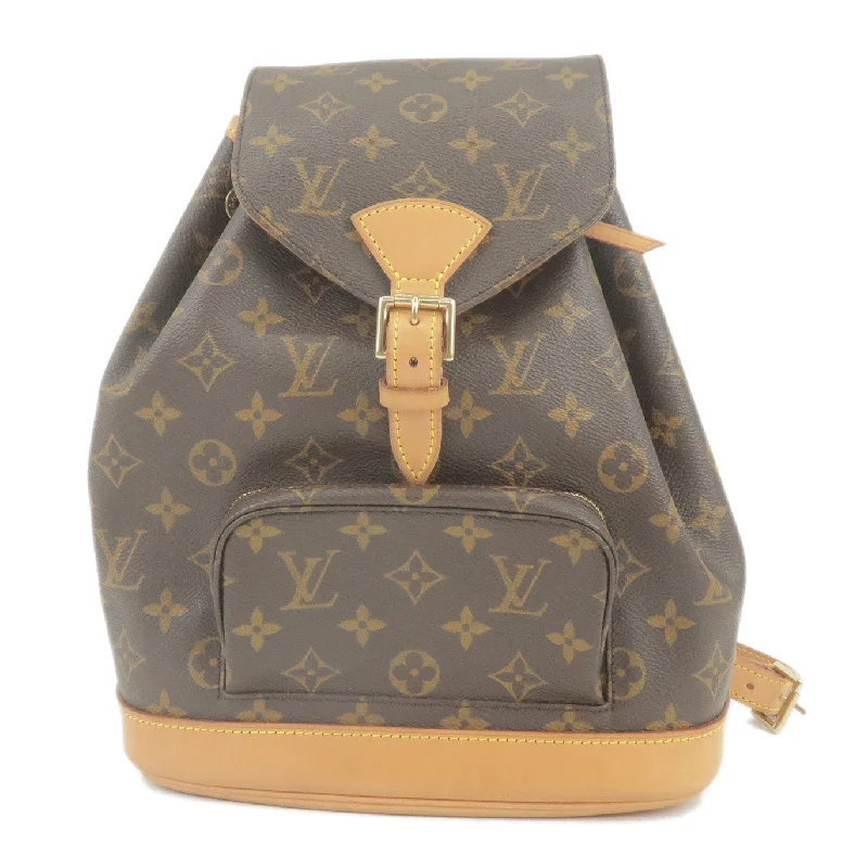 Louis Vuitton tote bags with a spacious interior and multiple pocketsLouis Vuitton Monogram Montsouris MM Back Pack Bag M51136