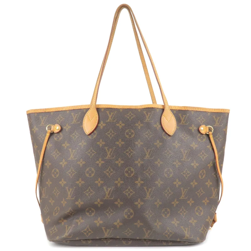 Louis Vuitton tote bags with a double - handle and shoulder - strap optionLouis Vuitton Monogram Neverfull MM Tote Bag Hand Bag M40156