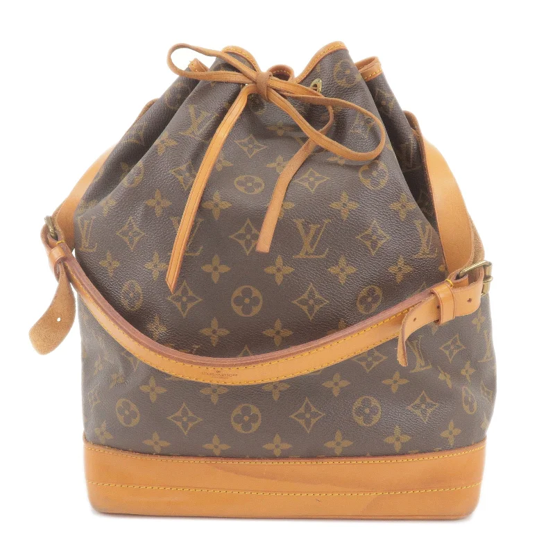 Louis Vuitton handbags with a patent - leather finish for a shiny lookLouis Vuitton Monogram Noe Shoulder Bag Hand Bag M42224