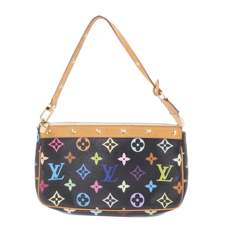 Louis Vuitton handbags with a beaded trim for a touch of glamourLouis Vuitton Monogram Multi Color Pochette Accessoires M92648