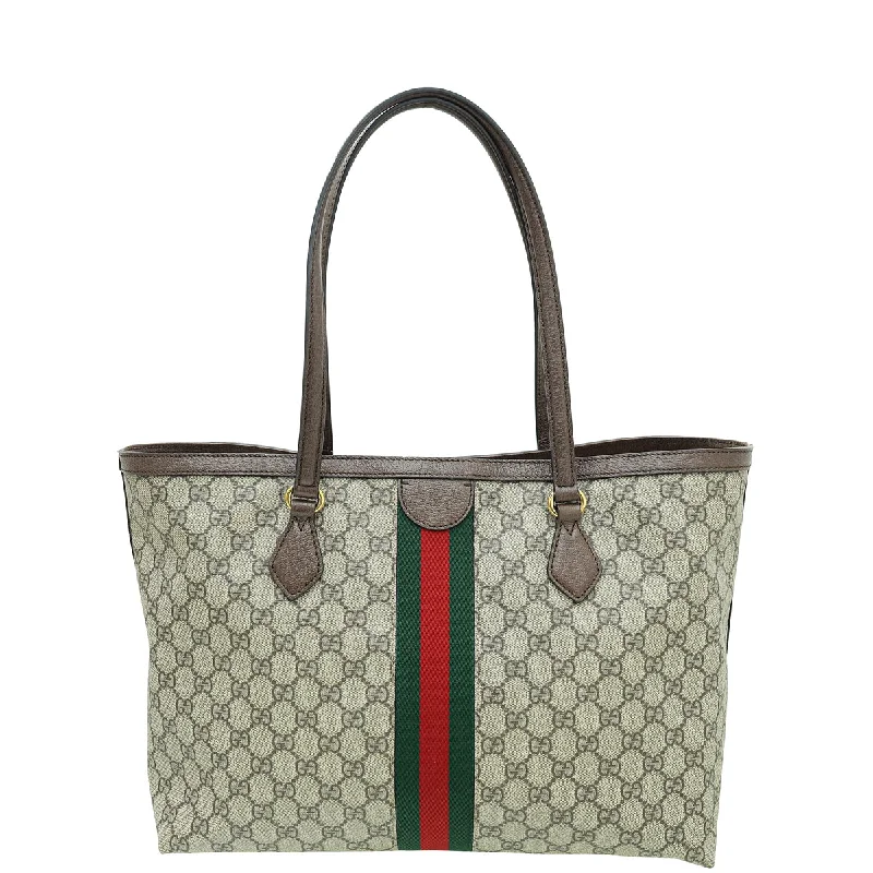 Gucci handbags for women with a back - zip pocketGucci Multicolor Ophidia GG Medium Tote Bag