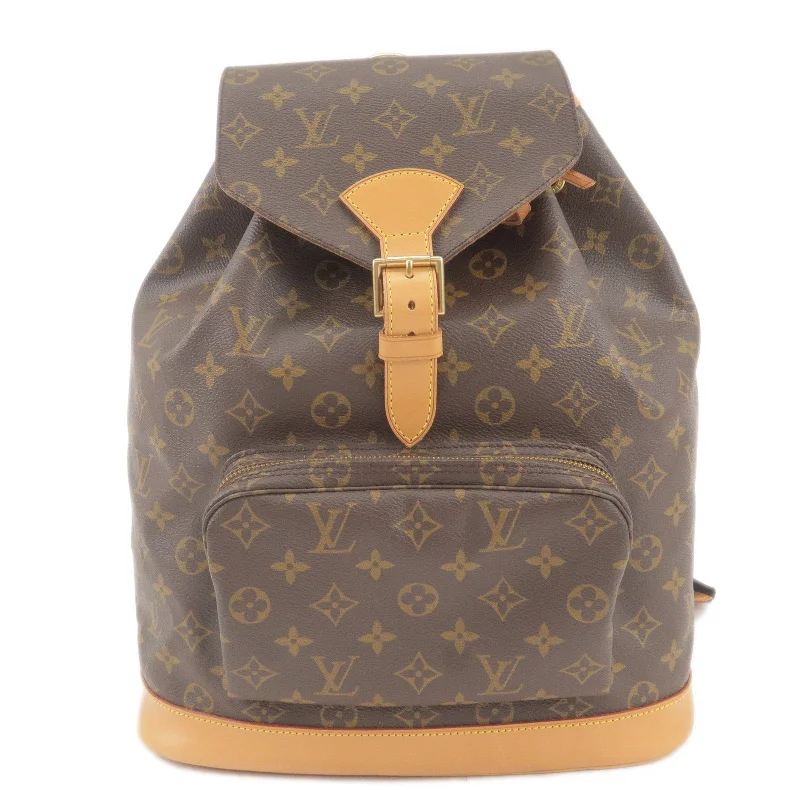 Louis Vuitton Alma bags with a leather - wrapped handle for a luxurious feelLouis Vuitton Monogram Montsouris GM Back Pack M51135