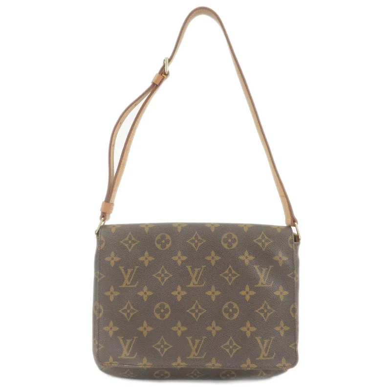 Louis Vuitton backpacks with a hidden back pocket for securityLouis Vuitton Monogram Musette Tango Short Shoulder Bag M51257