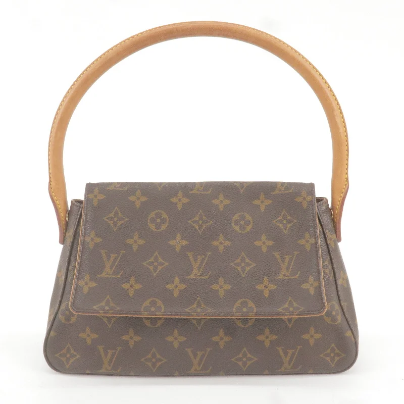 Louis Vuitton tote bags with a spacious interior and multiple pocketsLouis Vuitton Monogram Mini Looping Shoulder Bag M51147