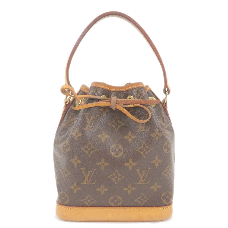 Louis Vuitton crossbody bags in a bold red color for a statementLouis Vuitton Monogram Mini Noe Bag Hand Bag Purse M42227