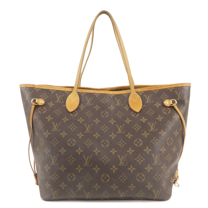 Louis Vuitton Petite Malle bags with a hard - shell structure for uniquenessLouis Vuitton Monogram Neverfull MM Tote Bag Brown M40156