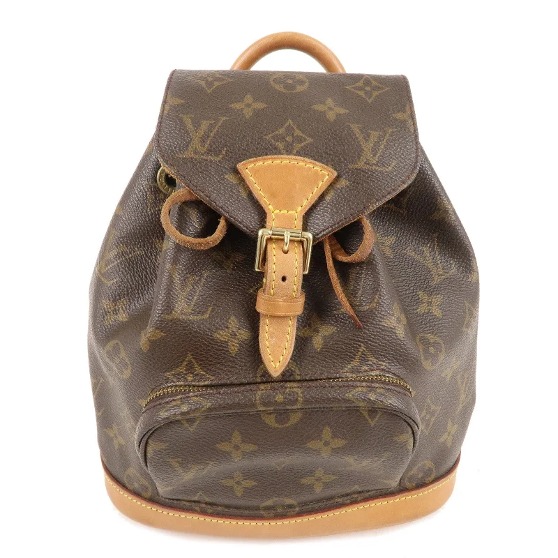 Ladies Louis Vuitton Capucines bags with a detachable shoulder strapLouis Vuitton Monogram Mini Montsouris Back Pack Bag M51137