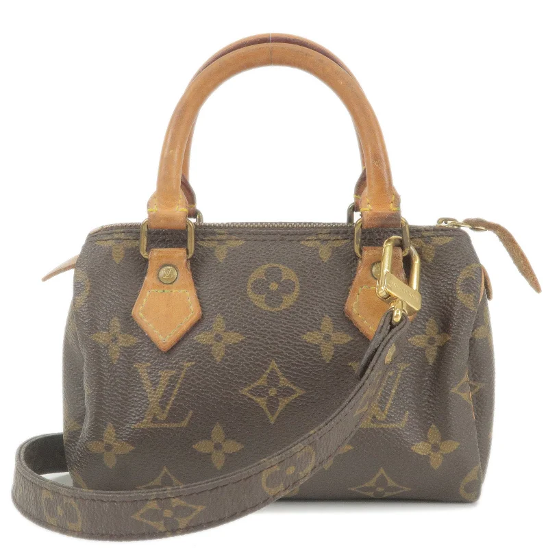 Small - sized Louis Vuitton Pochette Metis bags for a compact carryLouis Vuitton Monogram Mini Speedy & Strap M41534 J75010