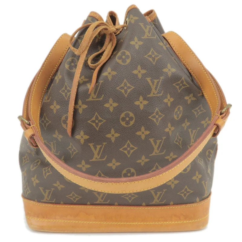 Louis Vuitton crossbody bags in a bold red color for a statementLouis Vuitton Monogram Noe Shoulder Bag Hand Bag M42224