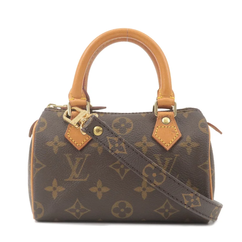 Ladies Louis Vuitton shoulder bags with a wide - width strap for comfortLouis Vuitton Monogram Mini Speedy & Shoulder Strap M41534/J75010