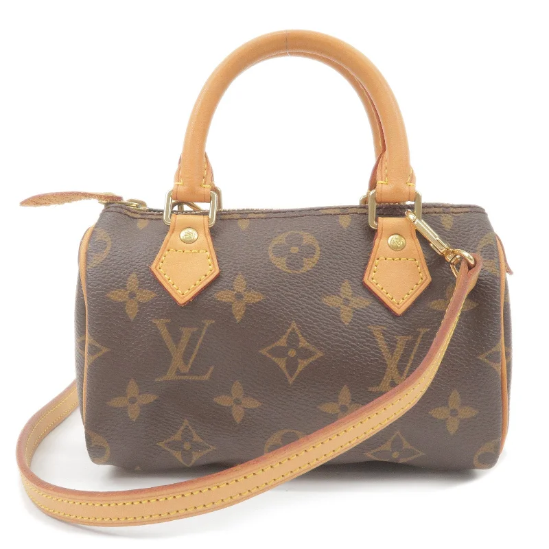 Louis Vuitton crossbody bags in a bold red color for a statementLouis Vuitton Monogram Mini Speedy & Strap M41534 J00145