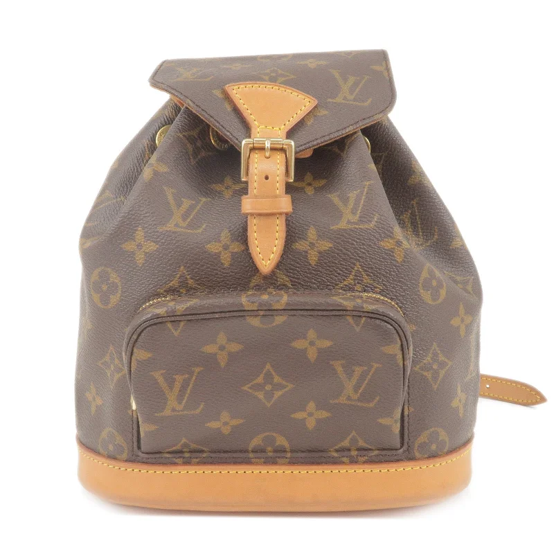 Louis Vuitton bags with a zippered interior pocket for better organizationLouis Vuitton Monogram Mini Montsouris Back Pack Bag M51137