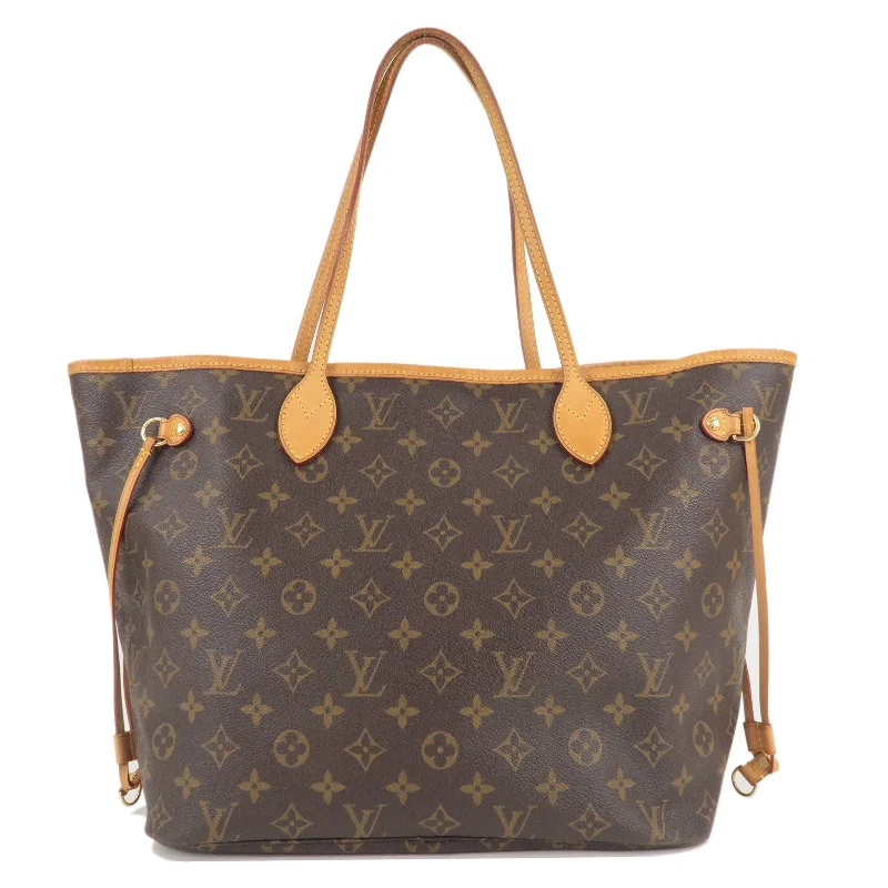 Louis Vuitton crossbody bags in a bold red color for a statementLouis Vuitton Monogram Neverfull MM Tote Bag Brown M40156