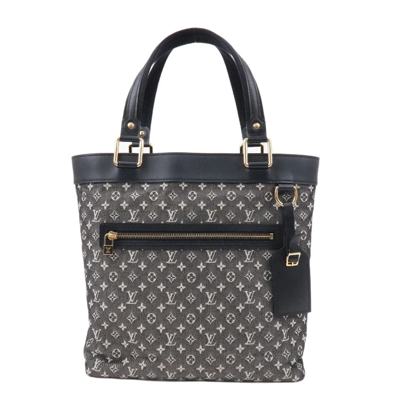 Louis Vuitton crossbody bags with a woven leather strap for textureLouis Vuitton Monogram Mini Lucille GM Tote Bag Noir M92609