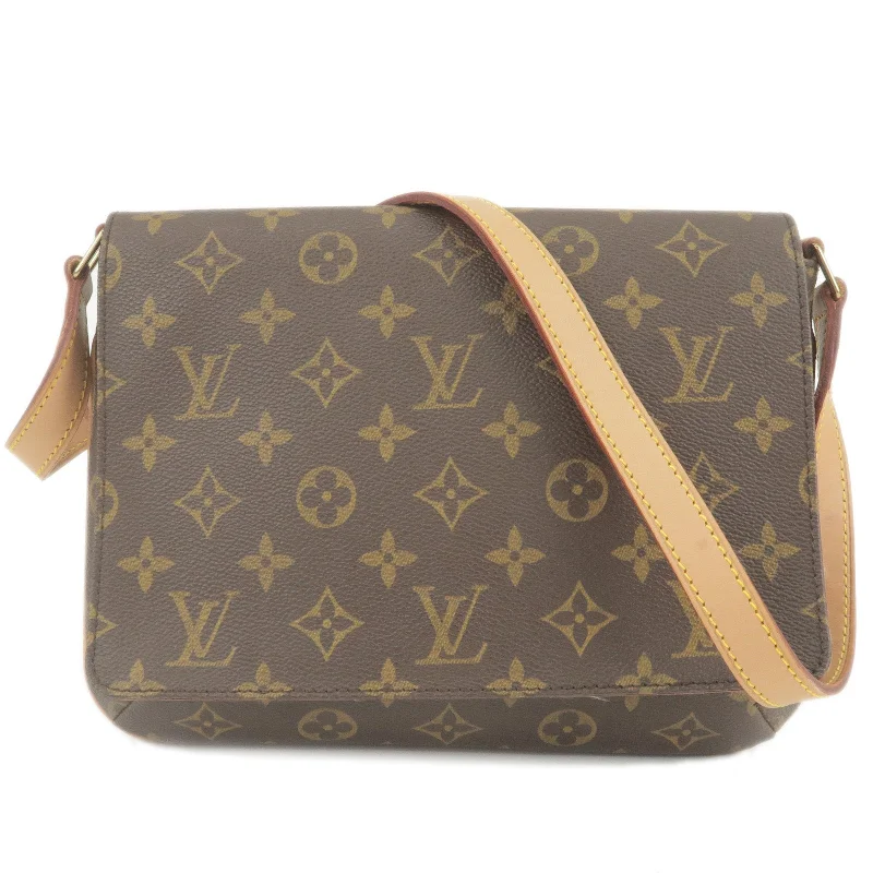 Ladies Louis Vuitton Capucines bags with a detachable shoulder strapLouis Vuitton Monogram Musette Tango Short Shoulder Bag M51257