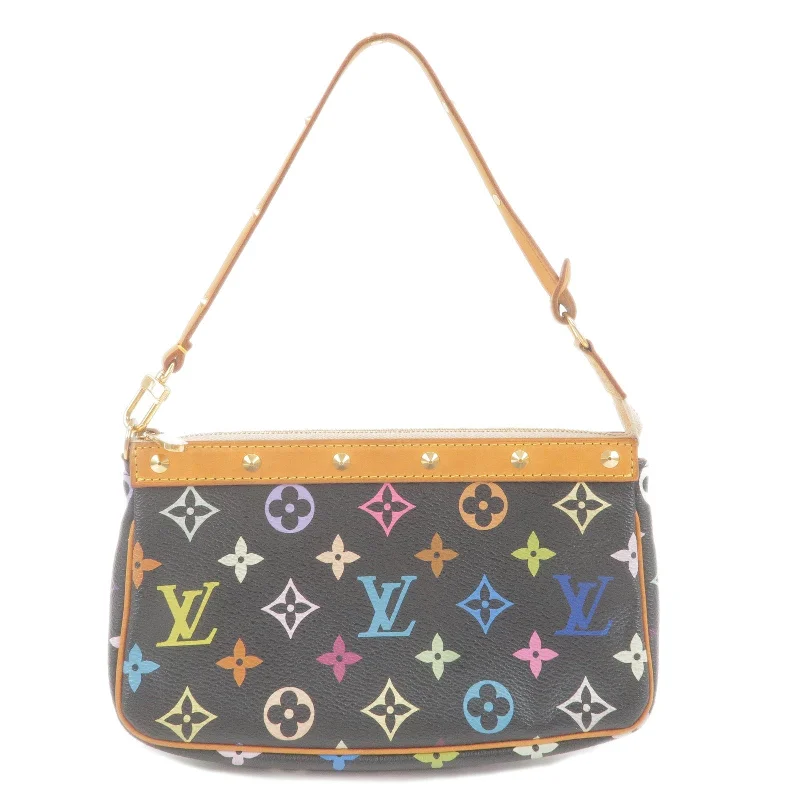 Louis Vuitton bags with a zip - around closure for enhanced securityLouis Vuitton Monogram Multi Color Pochette Accessoires M92648