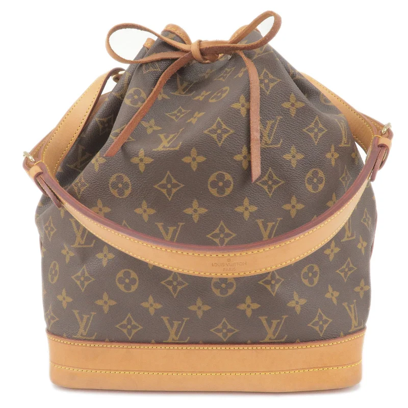 Louis Vuitton bags with a zippered interior pocket for better organizationLouis Vuitton Monogram Noe Shoulder Bag Hand Bag M42224