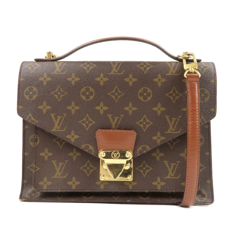 Louis Vuitton Twist bags with a contrast - colored interior for visual interestLouis Vuitton Monogram Monceau 28 Hand Bag Brief Case M51185