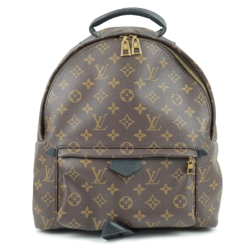 Ladies Louis Vuitton Petite Malle bags with a star - shaped charm for cutenessLouis Vuitton Monogram Palm Springs MM Back Pack M41561