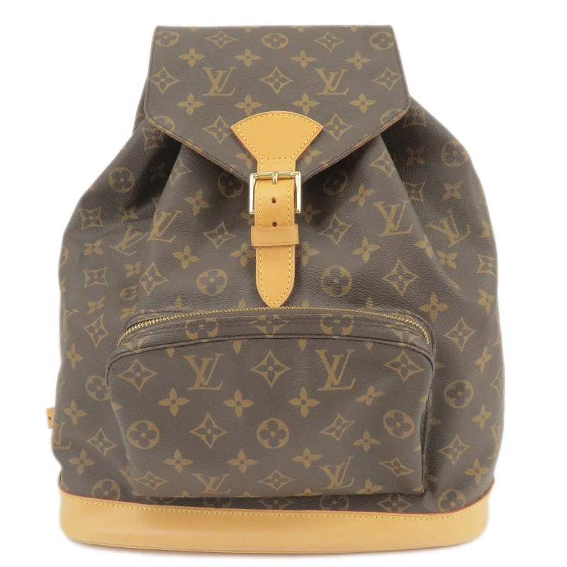 Louis Vuitton backpacks with a multi - pocket organization for functionalityLouis Vuitton Monogram Montsouris GM Back Pack M51135