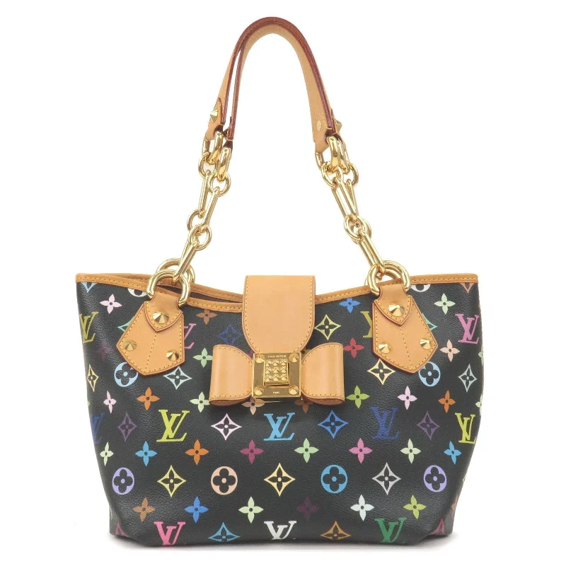 Louis Vuitton tote bags with a printed LV logo on the front for brand visibilityLouis Vuitton Monogram Multi color Annie MM Shoulder Bag M40308