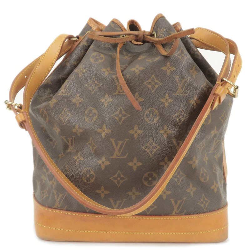 Louis Vuitton backpacks with a padded laptop compartment for travelLouis Vuitton Monogram Noe Shoulder Bag Hand Bag M42224