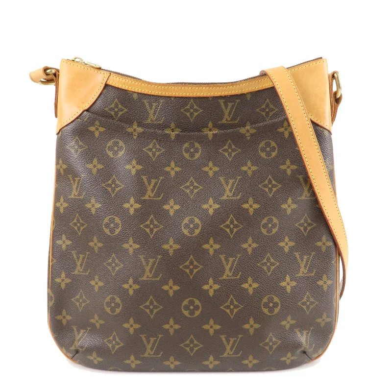 Ladies Louis Vuitton Capucines bags with a detachable shoulder strapLouis Vuitton Monogram Odeon MM Shoulder Bag Brown M56389