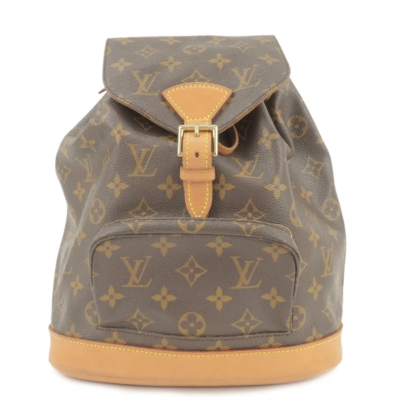 Louis Vuitton crossbody bags with a keychain holder for practicalityLouis Vuitton Monogram Montsouris MM Back Pack Bag M51136