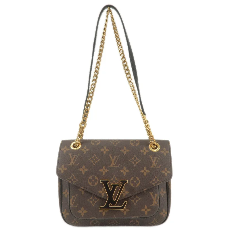 Louis Vuitton backpacks with a multi - pocket organization for functionalityLouis Vuitton Monogram Passy Crossbody Chain Shoulder Bag M45592