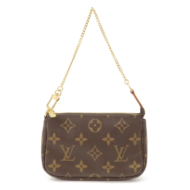 Louis Vuitton Alma bags with a leather - wrapped handle for a luxurious feelLouis Vuitton Monogram Mini Pochette Accessoires Pouch M58009