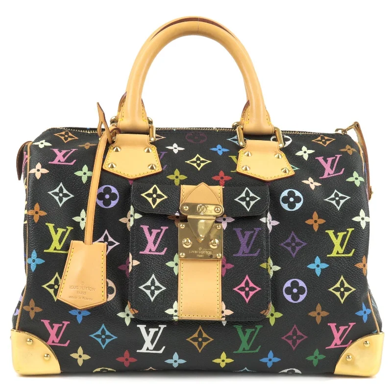 Louis Vuitton crossbody bags with a keychain holder for practicalityLouis Vuitton Monogram Multi Color Speedy 30 Hand Bag M92642