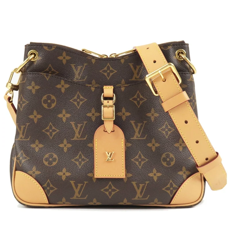 Louis Vuitton handbags with a back - zip pocket for storing valuablesLouis Vuitton Monogram Odeon NM PM Crossbody Bag M45354