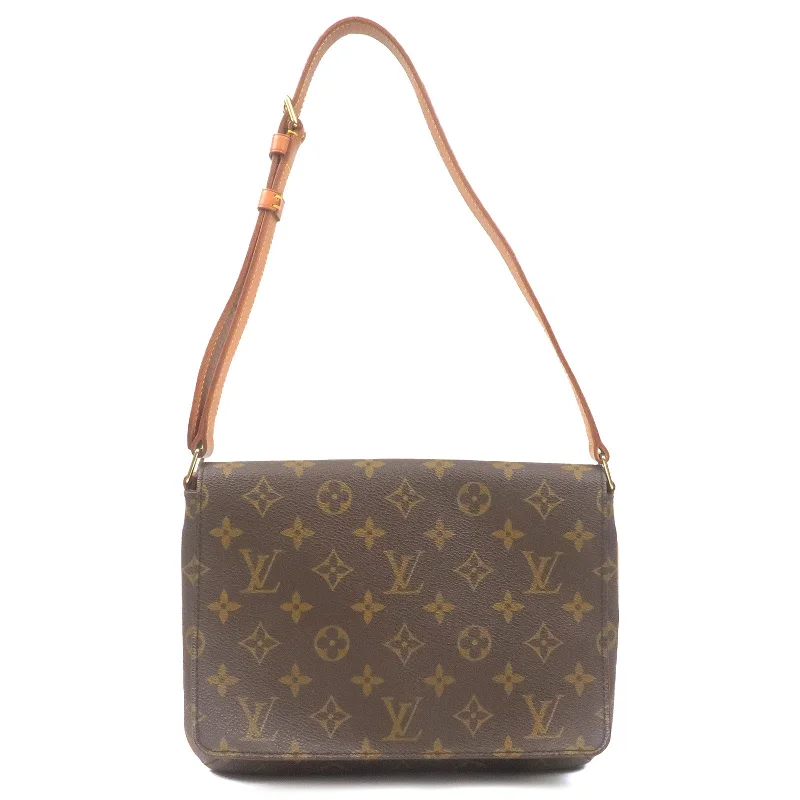 Louis Vuitton bags with a detachable mobile phone holder for convenienceLouis Vuitton Monogram Musette Tango Short Shoulder Bag M51257