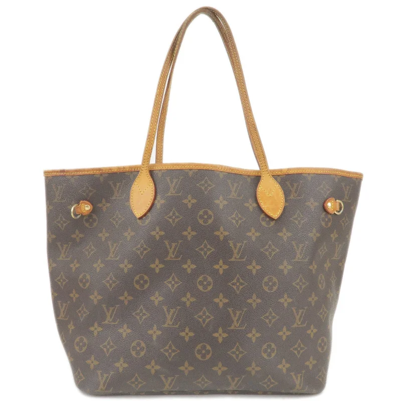 Ladies Louis Vuitton Petite Malle bags with a star - shaped charm for cutenessLouis Vuitton Monogram Neverfull MM Tote Bag M40156